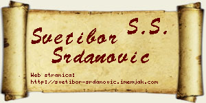 Svetibor Srdanović vizit kartica